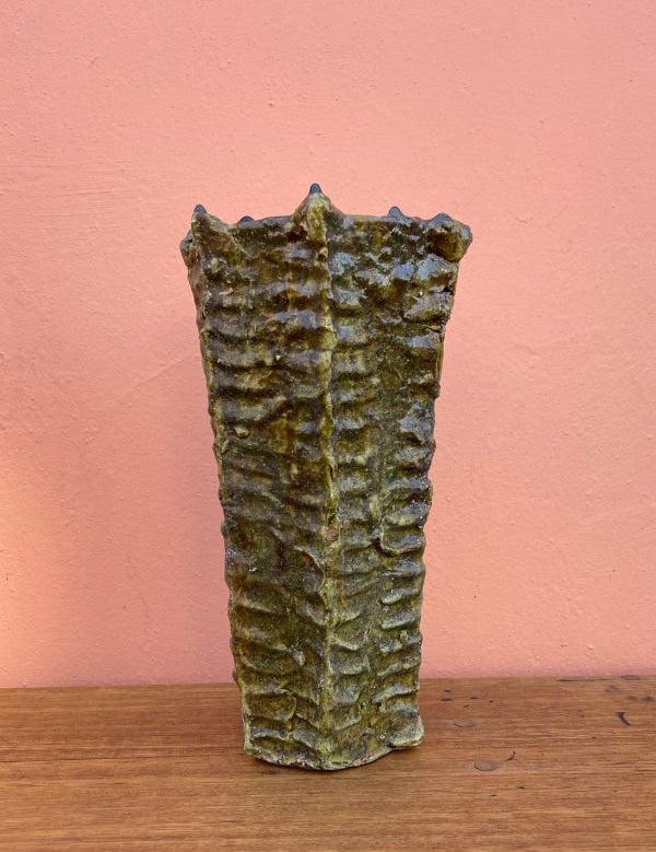 Large Tamegroute Cactus Vase - Gold - Nouvelle Nomad