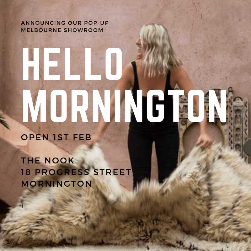 Nouvelle Nomad Moroccan rug pop up Mornington - Nouvelle Nomad