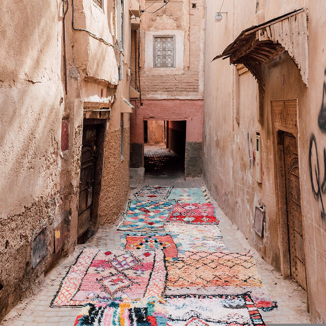 Boucherouite Rugs - Colourful Cotton Moroccan Rugs - Nouvelle Nomad