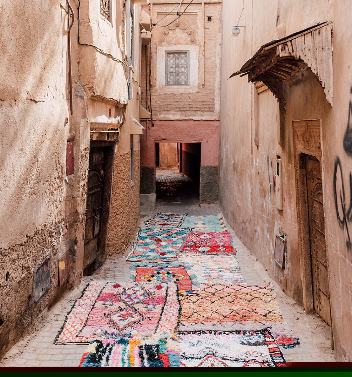 Boucherouite Rugs - Colourful Cotton Moroccan Rugs - Nouvelle Nomad
