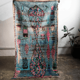 Azure Blue Vintage Azilal Rug