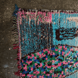 Azure Blue Vintage Azilal Rug
