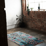 Azure Blue Vintage Azilal Rug