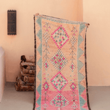 Vintage Boujad Runner Pink & Peach