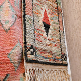 Moroccan Runner Rug - Light Blue & Pink 70x335cm - Nouvelle Nomad