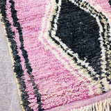 Moroccan Runner Rug - Purple & Black 68x450cm - Nouvelle Nomad