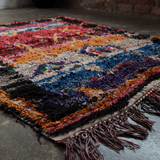 Vintage Boucherouite Rug - Bright & Black