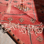 Vintage Boujad Rug - Cherry Red 175x338cm - Nouvelle Nomad