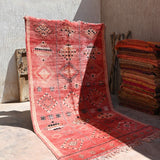 Vintage Boujad Rug - Cherry Red 175x338cm - Nouvelle Nomad