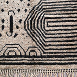 Space - Contemporary Beni M'Rirt Rug - Grey Black 287x355