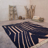 Art - Contemporary Beni Ourain Rug - Blue 272x340cm