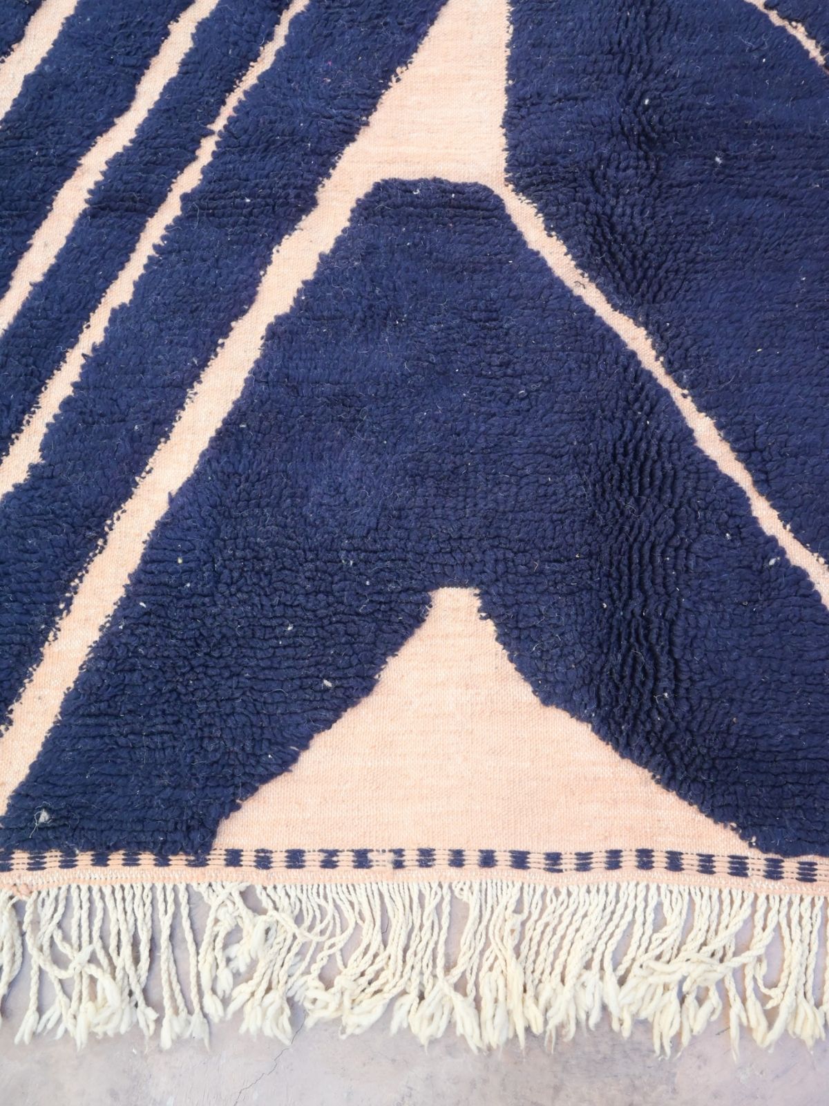 Art - Contemporary Beni Ourain Rug - Blue 272x340cm