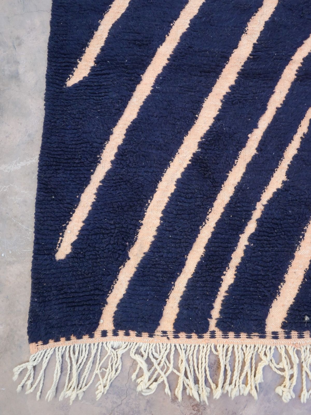 Art - Contemporary Beni Ourain Rug - Blue 272x340cm