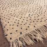 Beni Ourain Rug - Contemporary Cream & Black Spots 300x400cm