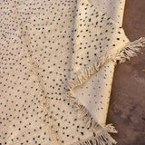 Beni Ourain Rug - Contemporary Cream & Black Spots 300x400cm