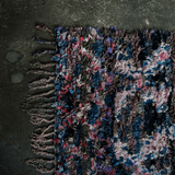 Feather Black Vintage Boucherouite Runner