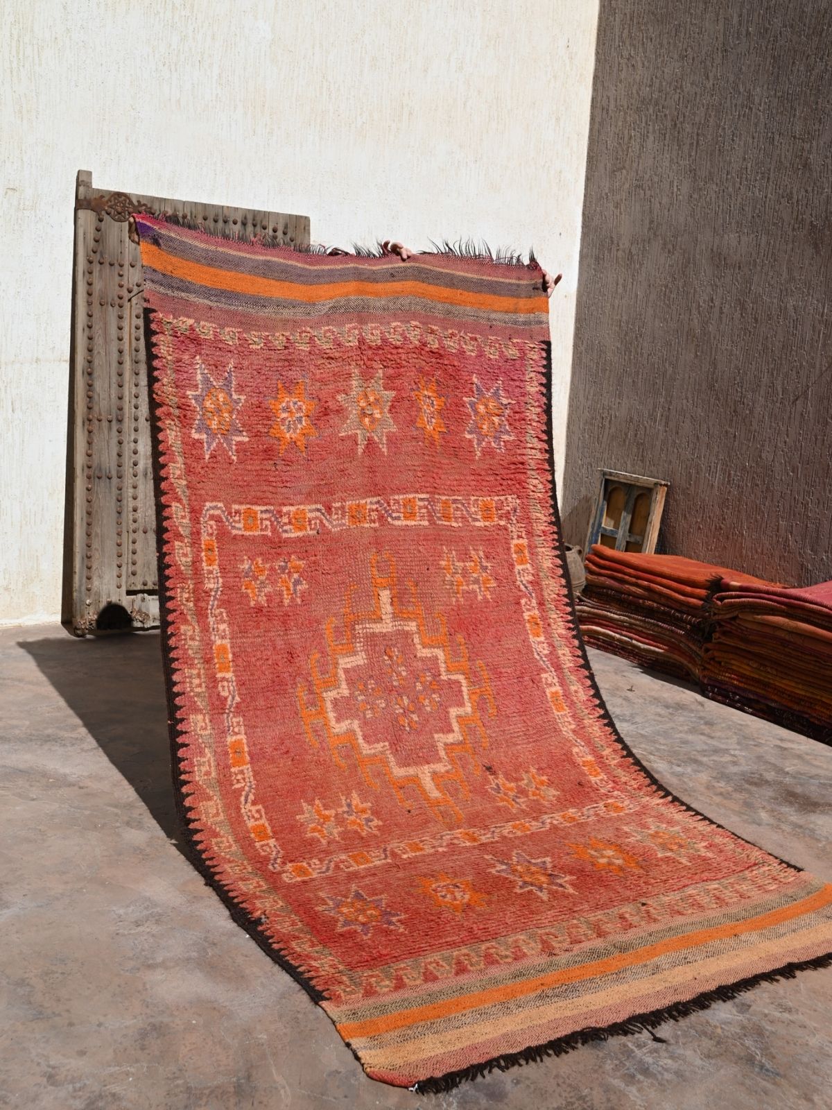 Haouz Vintage Moroccan Rug - Red Terracotta 160x315cm