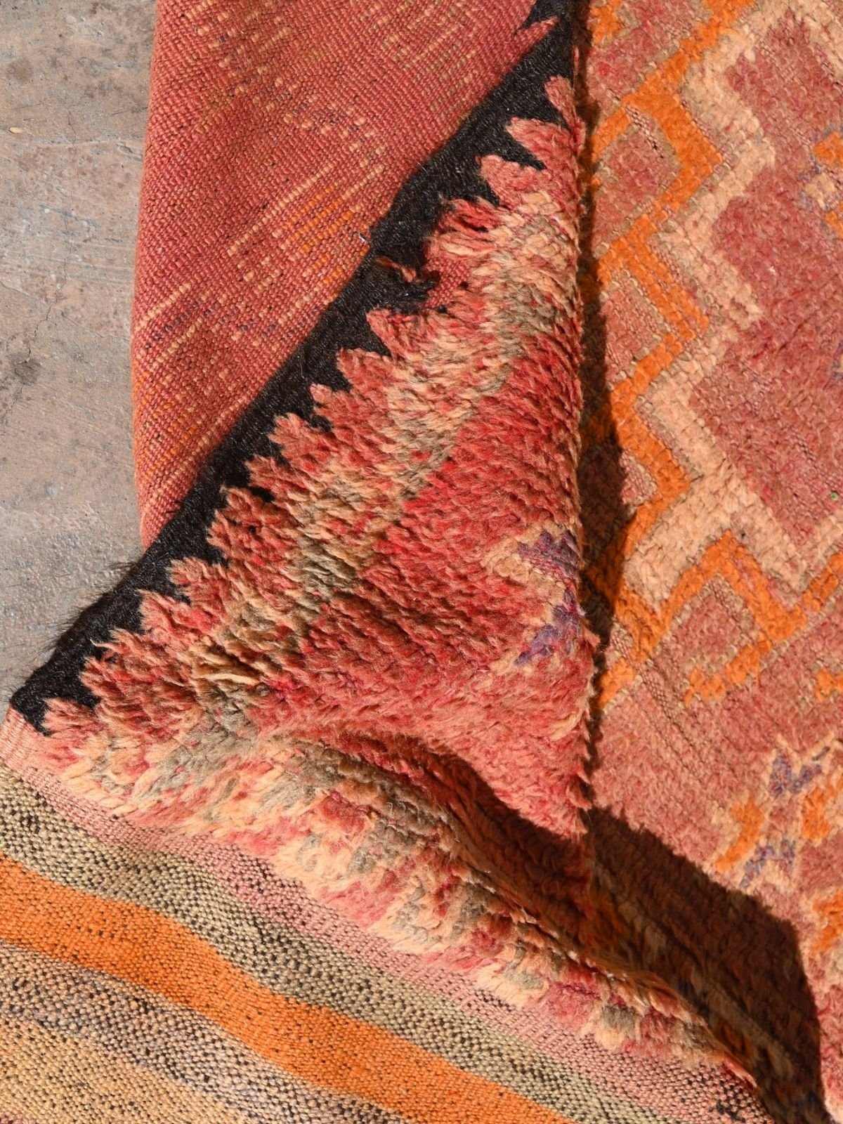 Haouz Vintage Moroccan Rug - Red Terracotta 160x315cm