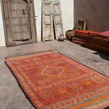 Haouz Vintage Moroccan Rug - Red Terracotta 160x315cm