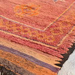 Haouz Vintage Moroccan Rug - Red 170x370cm