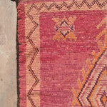 Haouz Vintage Moroccan Rug - Magenta 135x370cm