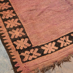 Haouz Vintage Moroccan Rug - Magenta Rose 167x380cm
