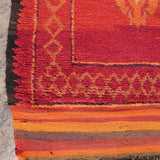 Haouz Vintage Moroccan Rug - Red 170x370cm