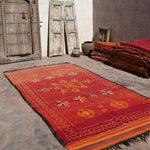 Haouz Vintage Moroccan Rug - Red 170x370cm