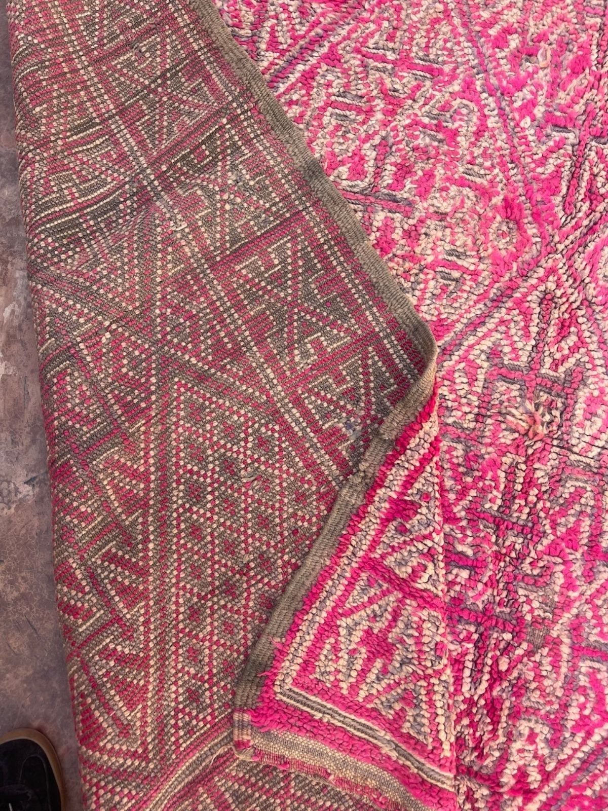 Vintage Beni MGuild Rug - Hot Pink 210x320cm - Nouvelle Nomad