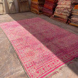 Vintage Beni MGuild Rug - Hot Pink 210x320cm - Nouvelle Nomad