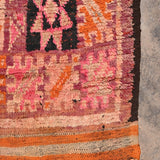 Haouz Vintage Moroccan Rug - Magenta Star 180x355cm