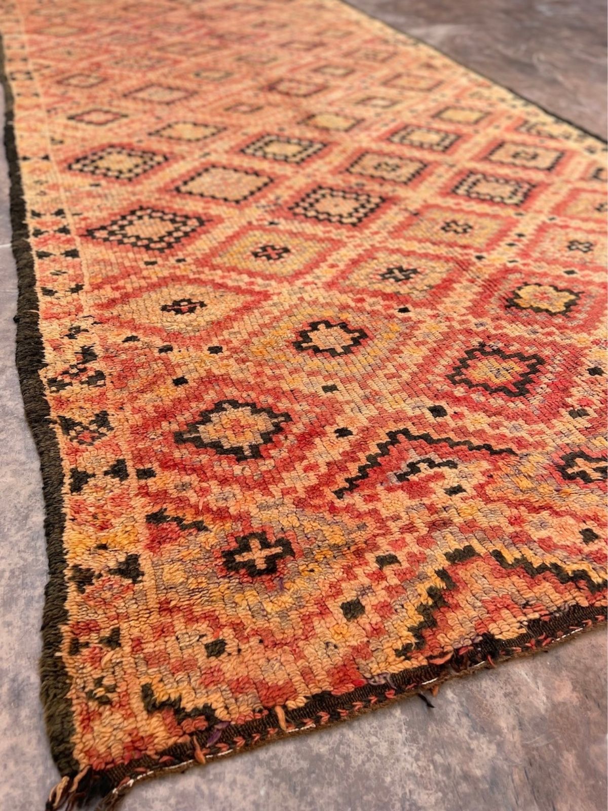 Mid-Century Beni MGuild Rug - Warm Red 190x405cm - Nouvelle Nomad