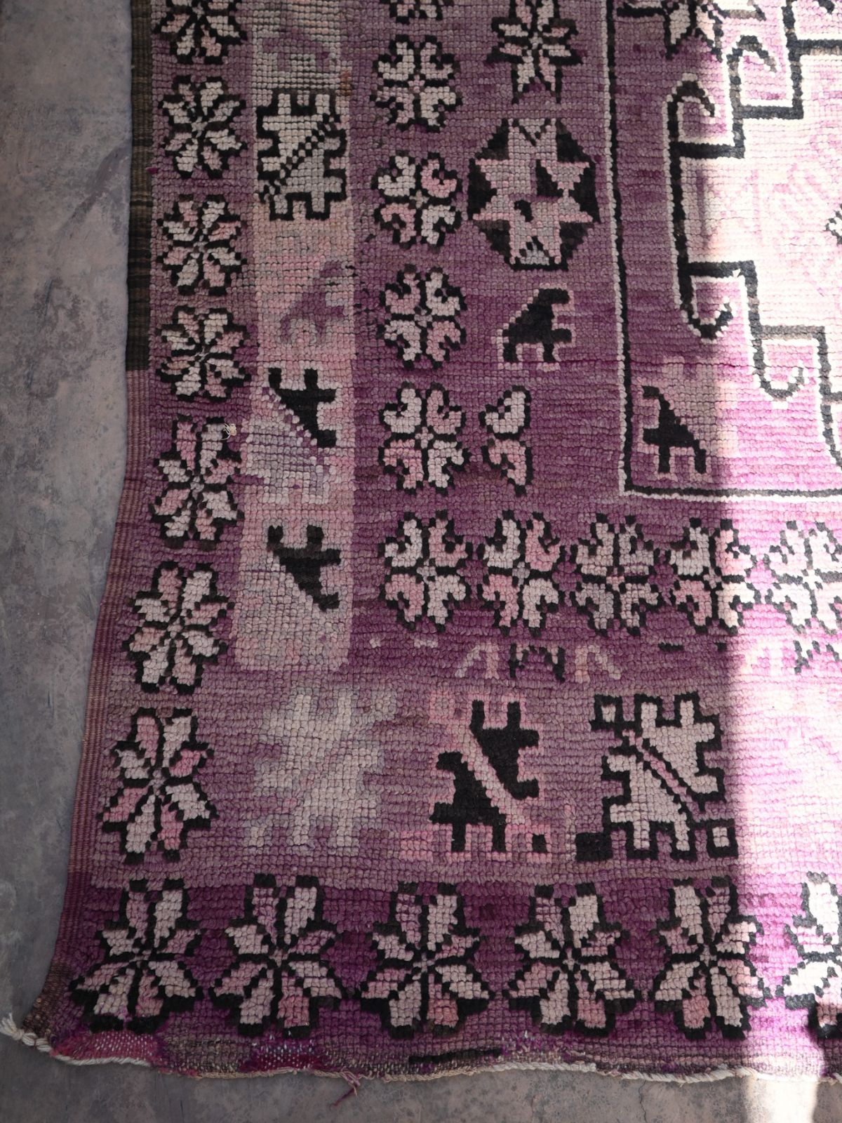 Mid Century Boujad Rug - Violet 180x305cm - Nouvelle Nomad