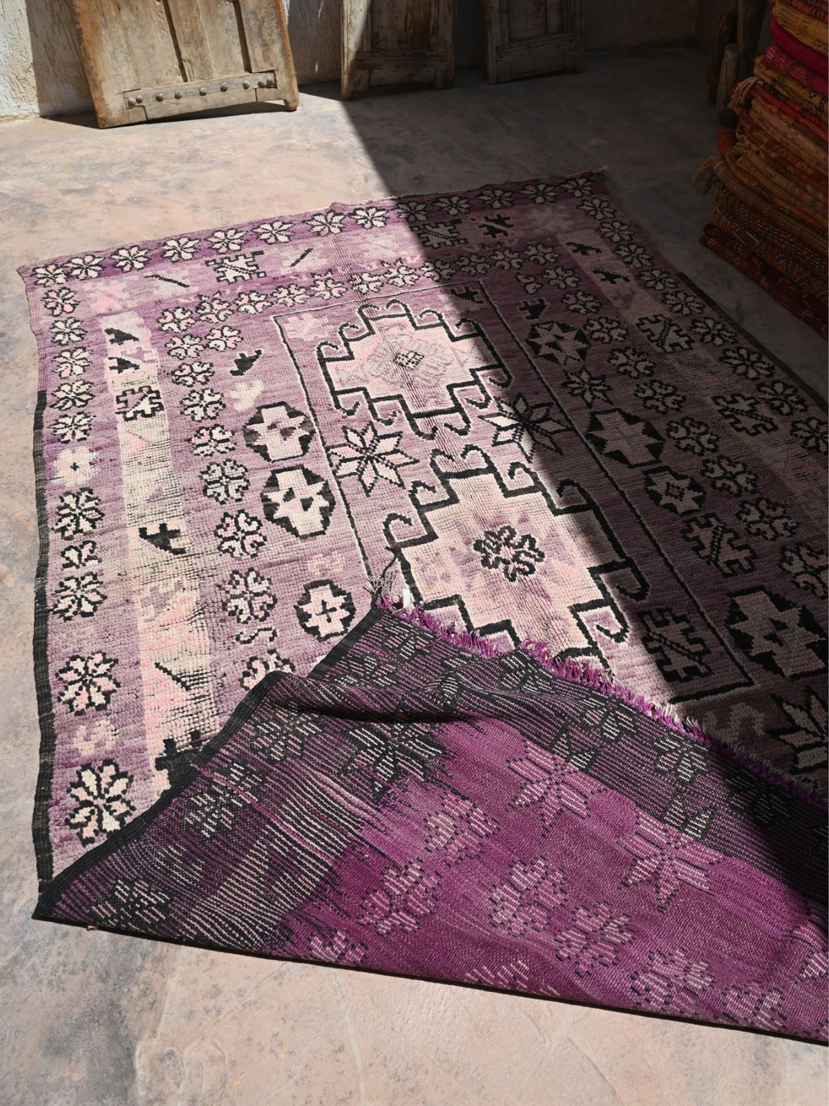 Mid Century Boujad Rug - Violet 180x305cm - Nouvelle Nomad