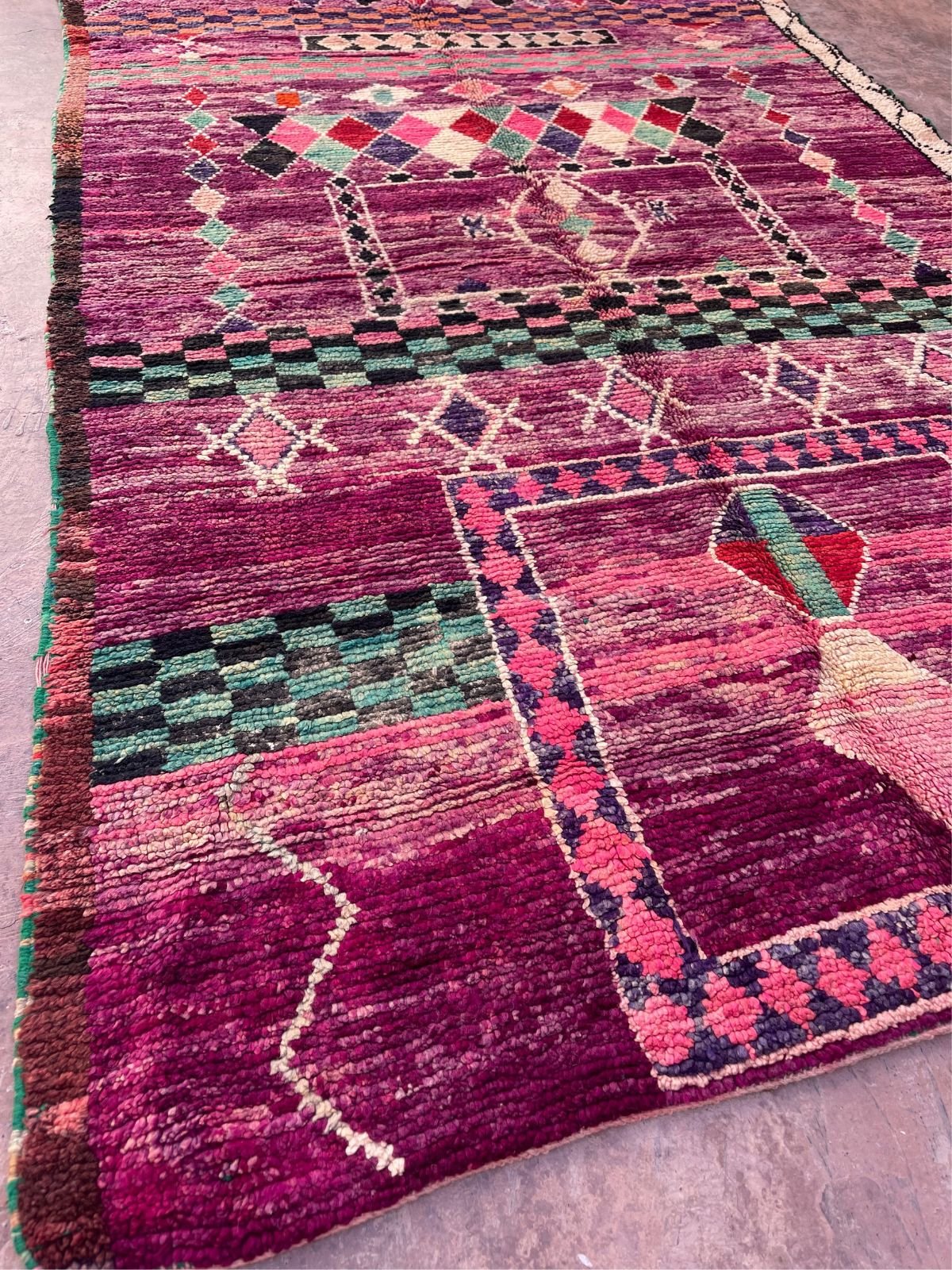 Boujad Rug (new-make) - Purple 175x255cm