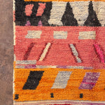 Boujad Rug (New Make) - Bright Orange & Pink 128x203cm