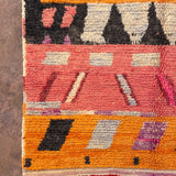 Boujad Rug (New Make) - Bright Orange & Pink 128x203cm