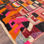 Boujad Rug (New Make) - Bright Orange & Pink 128x203cm