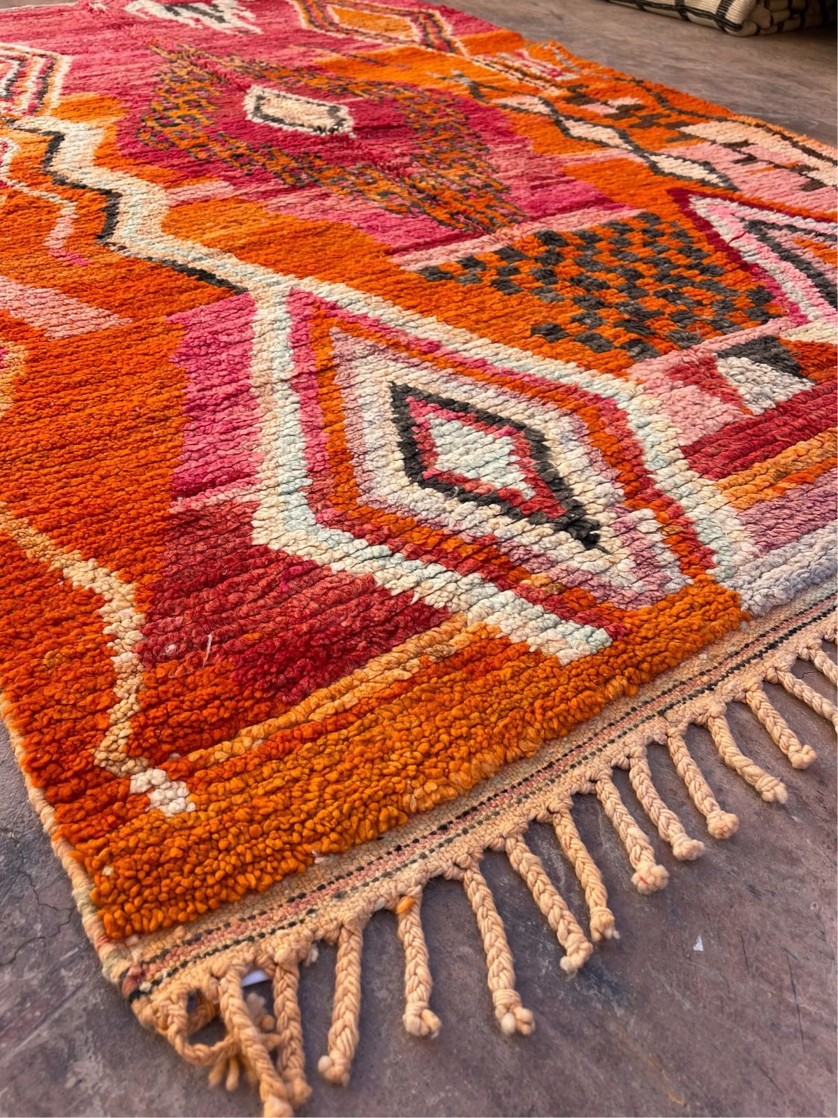 Boujad Rug (New-Make) - Bright Red 172 x 260cm