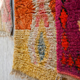 Moroccan Runner Rug - Bright Colourful 64x436cm