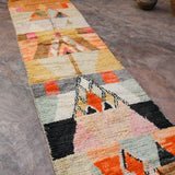 X Long Moroccan Runner Rug - Abstract 90x530cm