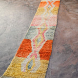 Moroccan Runner Rug - Bright Colourful 64x436cm