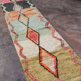 X Long Moroccan Runner Rug - Pink Red 78x510cm