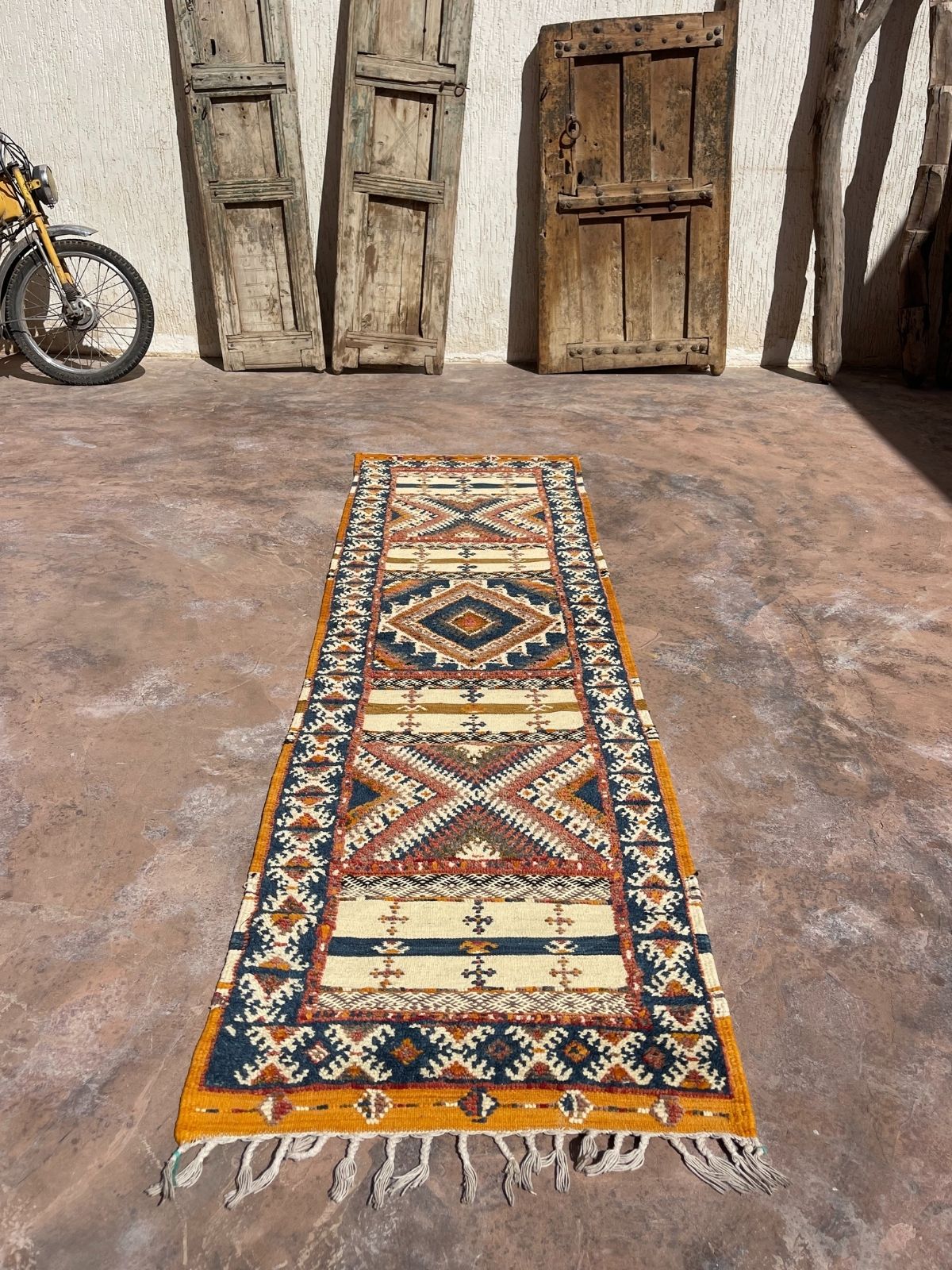 Moroccan Runner (new-make) - Blue Taznakht 72x256cm