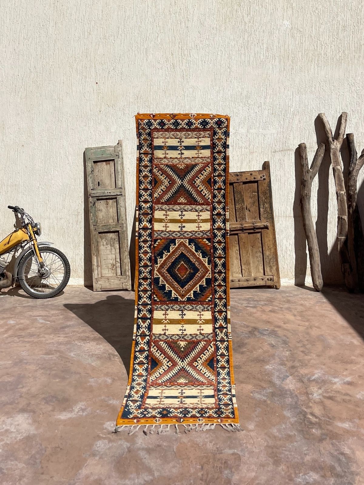 Moroccan Runner (new-make) - Blue Taznakht 72x256cm