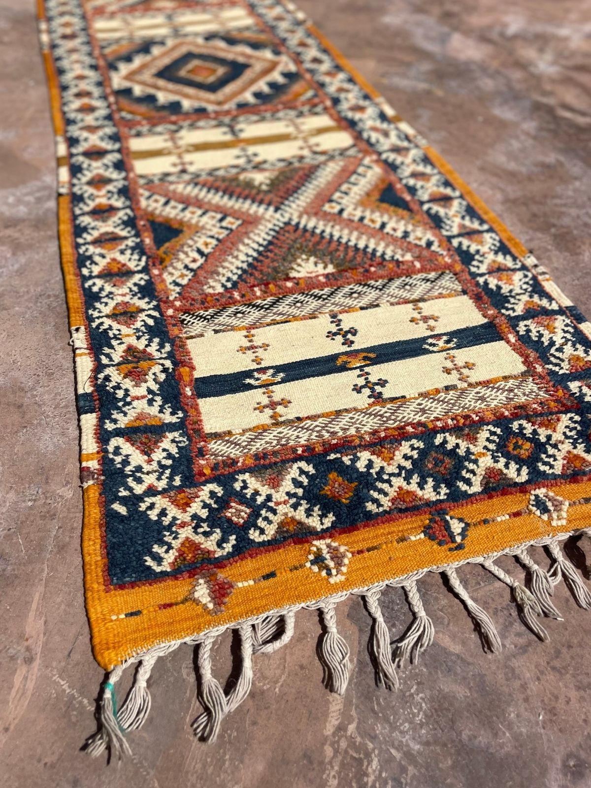 Moroccan Runner (new-make) - Blue Taznakht 72x256cm
