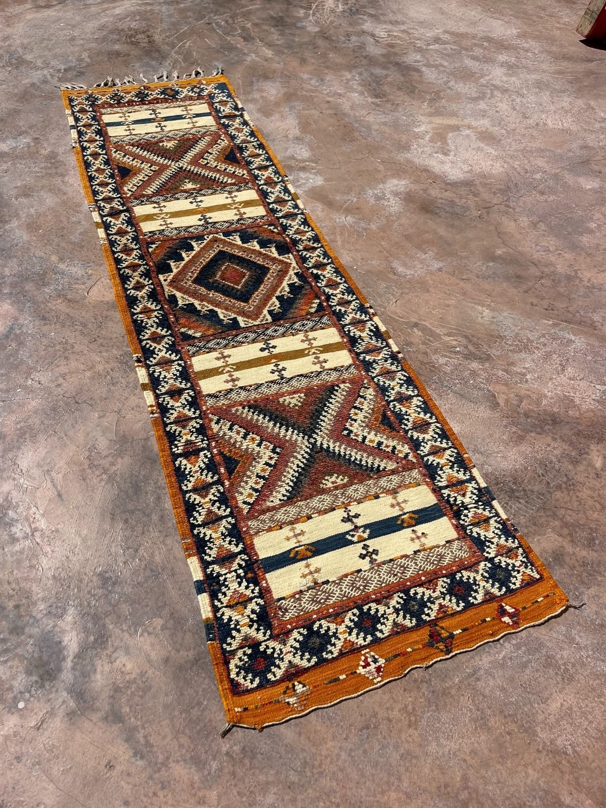 Moroccan Runner (new-make) - Blue Taznakht 72x256cm