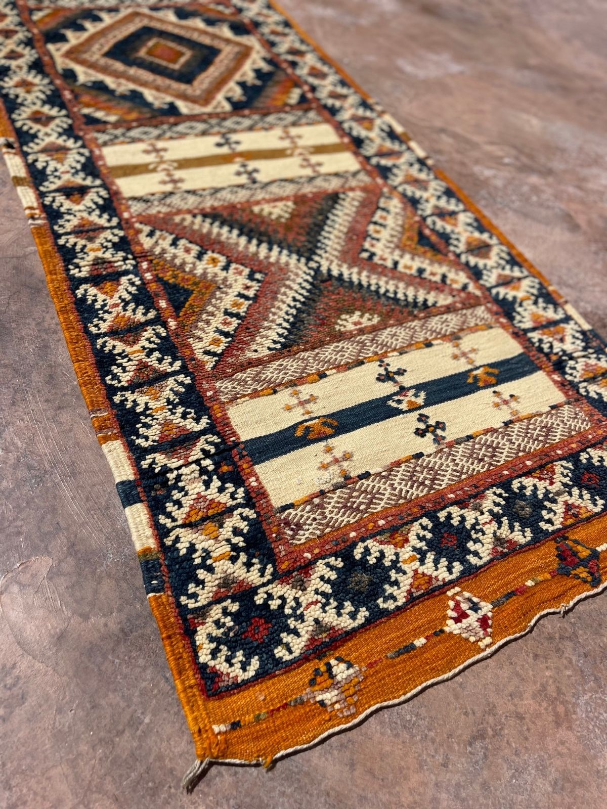 Moroccan Runner (new-make) - Blue Taznakht 72x256cm