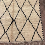 Custom Made Beni Ourain Rug - Cream & Black - Nouvelle Nomad