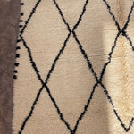 Beni Ourain Rug (New-Make) - Cream & Black 180x305cm - Nouvelle Nomad